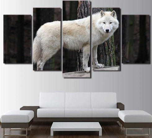 Tableau Loup Nature