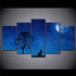 Tableau Loup Pleine Lune