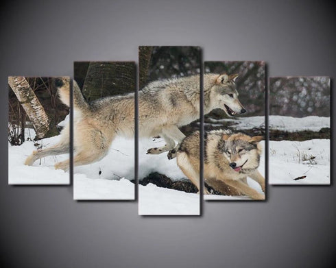 Tableau Loup Réaliste