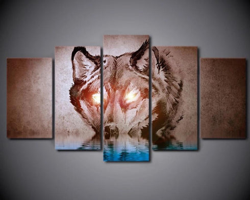 Tableau Loup Sauvage