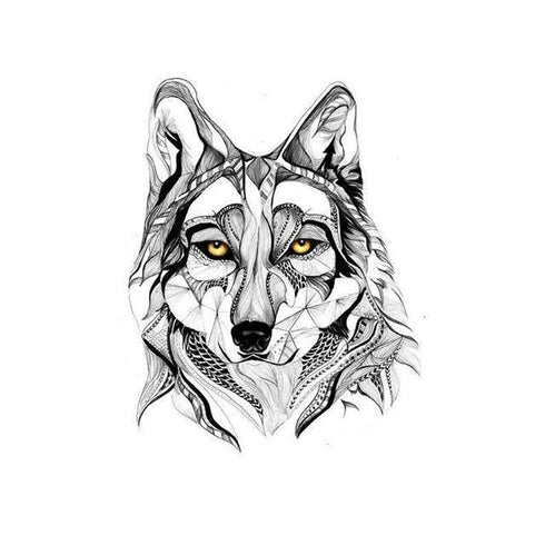 Tatouage Loup Dessin