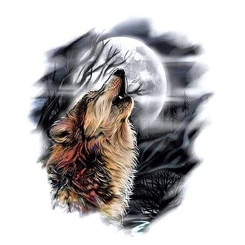 Tatouage Loup Hurlement