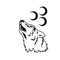 Tatouage Loup Lune
