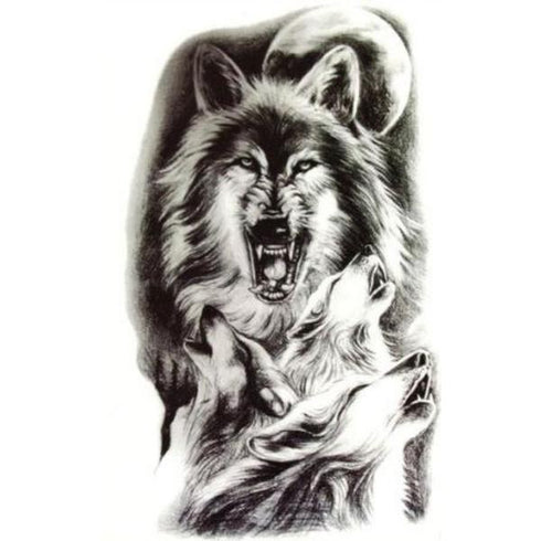 Tatouage Loup Meute