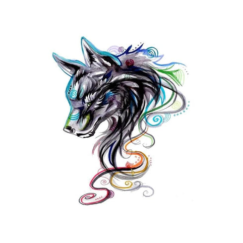 Tatouage Loup Noir Homme