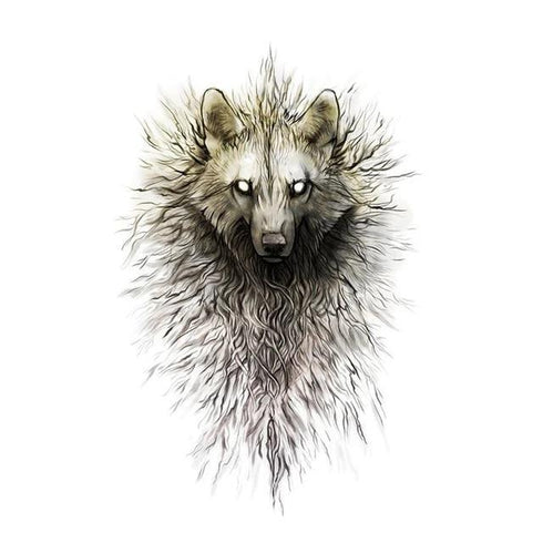 Tatouage Loup Noir