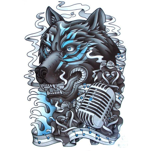 Tatouage Loup Original