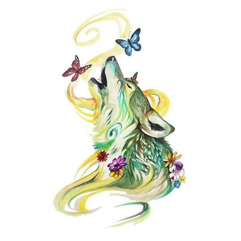 Tatouage Loup pour Femme