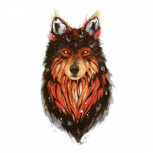 Tatouage Loup Roux