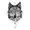 Tatouage Loup Tête de Loup Géométrique