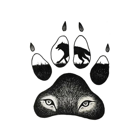 Tatouage Loup Traqueur