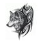 Tatouage Loup Tribal