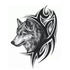 Tatouage Loup Tribal