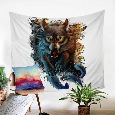 Toile Loup Guerrier