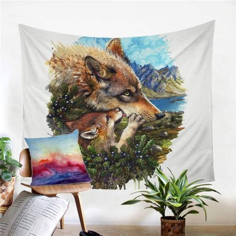 Toile Loup Nature